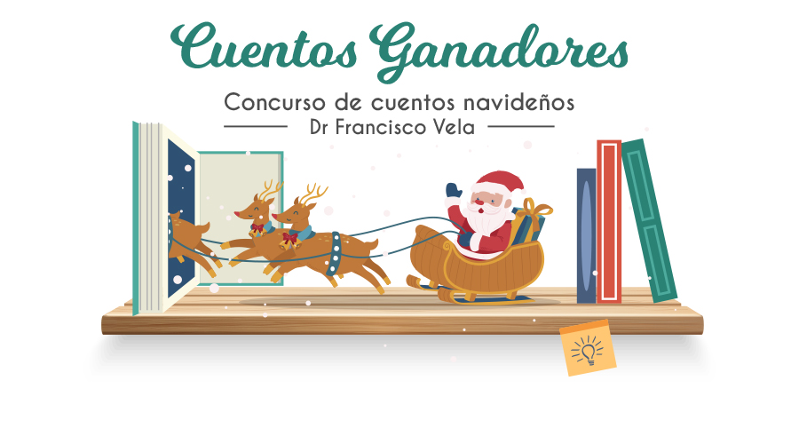 Ganadores del concurso de cuentos navideños Dr. Francisco Vela - 2019