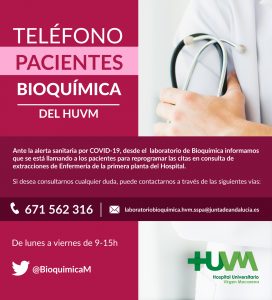 Bioquímica HUVM - Vías de Atención al Paciente