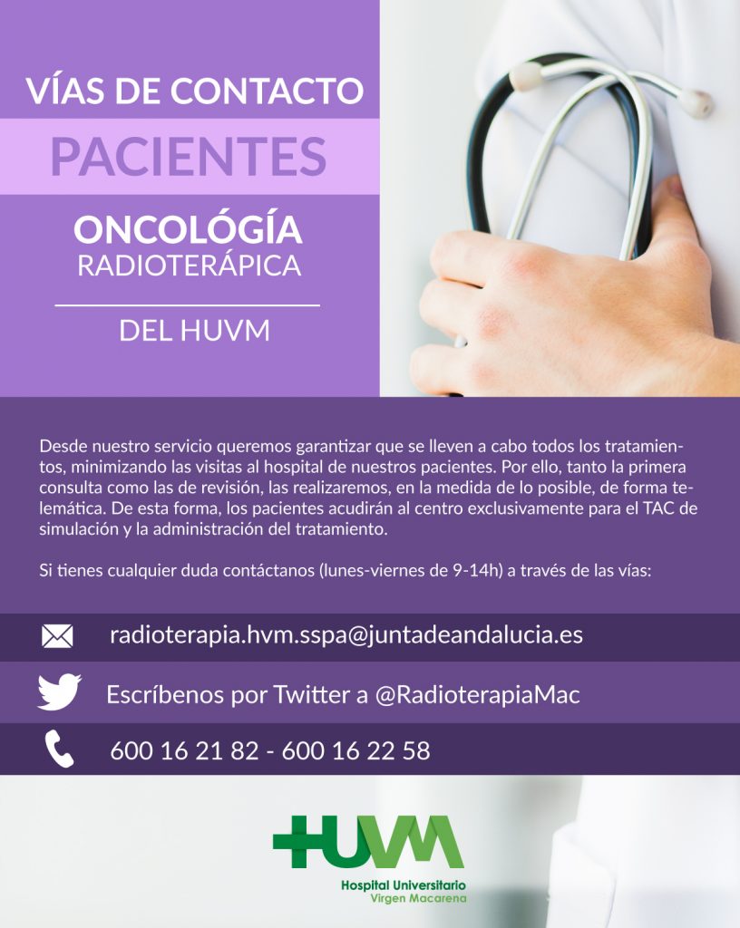 Oncología Radioterápica HUVM - Vías de Atención al Paciente